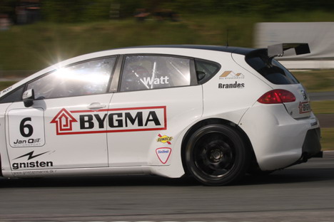 Jason Watt i Seat’en kommer sandsynligvis til at spille en væsentlig rolle i topstriden i DTC i år.
(Foto: Olfert)